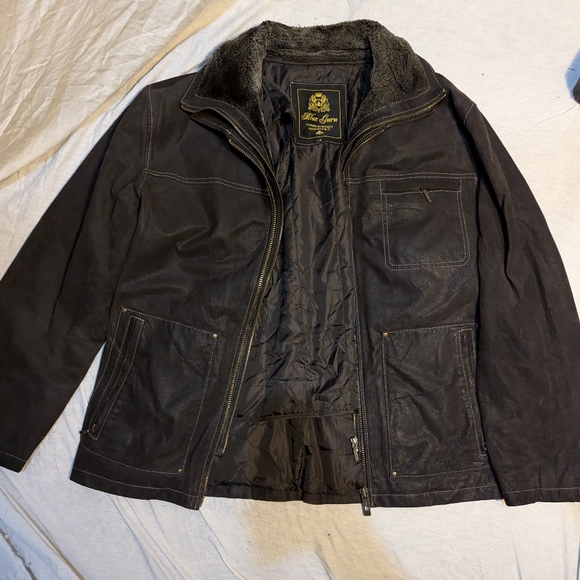 Blue guru  100% real leather jacket - Picture 9 of 9